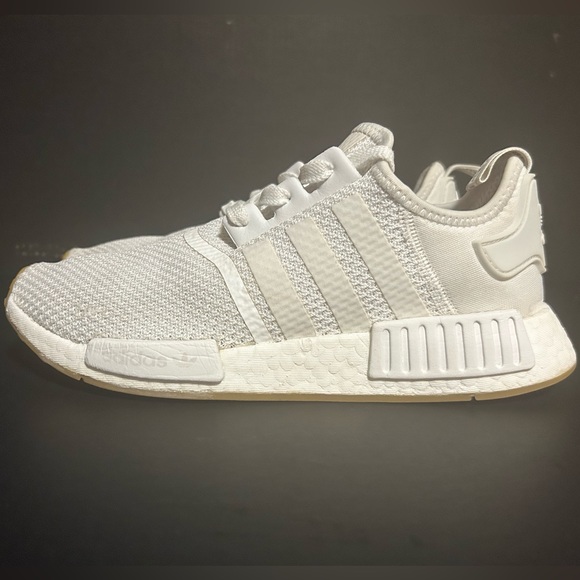 Adidas Originals Men's NMD_R1 D96635 White White Gum Running Shoes - Size 9 - Picture 5 of 10
